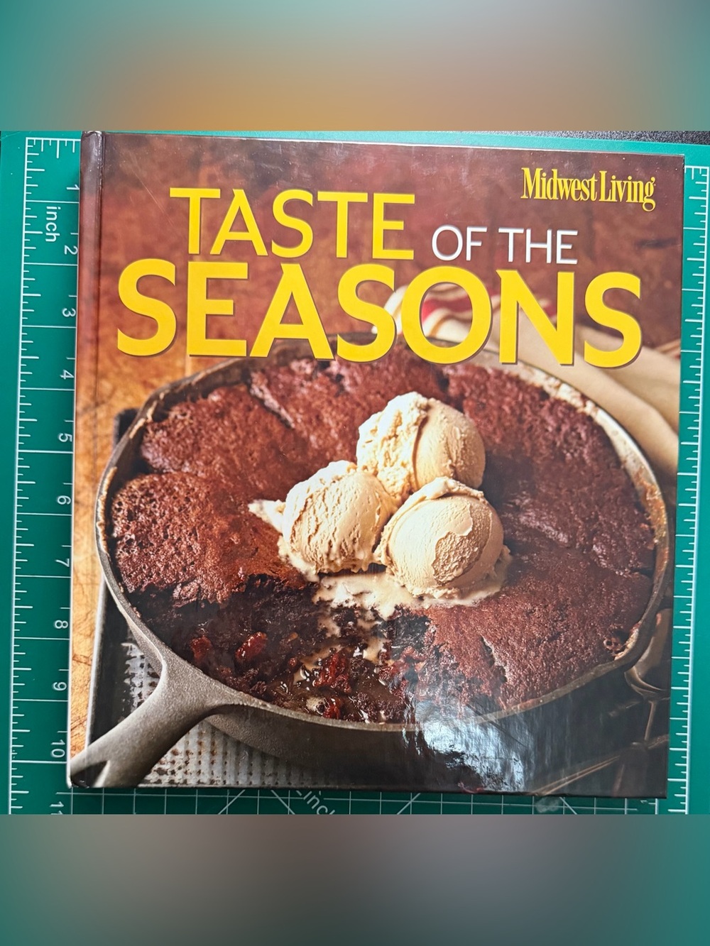 Taste of the Seasons Cookbook - Brown Cover with Yellow Title